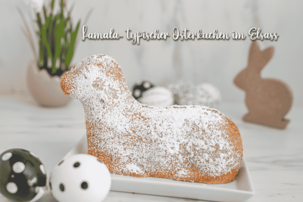 Lamala, typischer Osterkuchen in Form eines Lammes aus dem Elsass