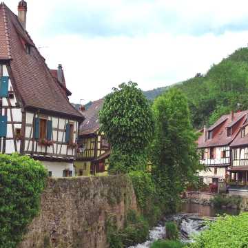 Blick von der Weiß-Brücke in Kaysersberg