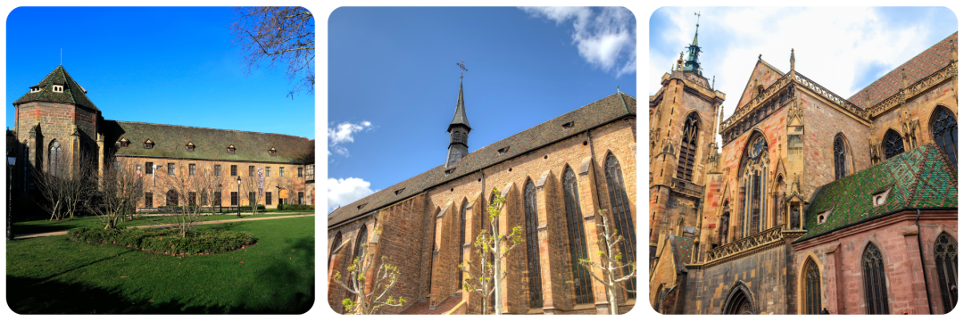 Colmar Sehenswürdigkeiten – Unterlindenmuseum, Dominikanerkirche mit gotischer Architektur und Sankt-Martins-Münster mit buntem Ziegeldach